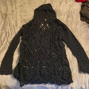 Crotchet free people hoodie